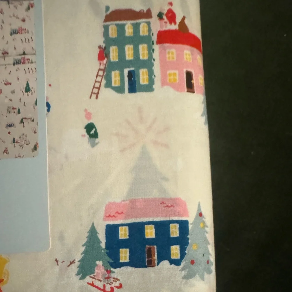 Cath Kidston”Snow day”in creamQueen Sheet Set- zoom in for details! Festive fun!